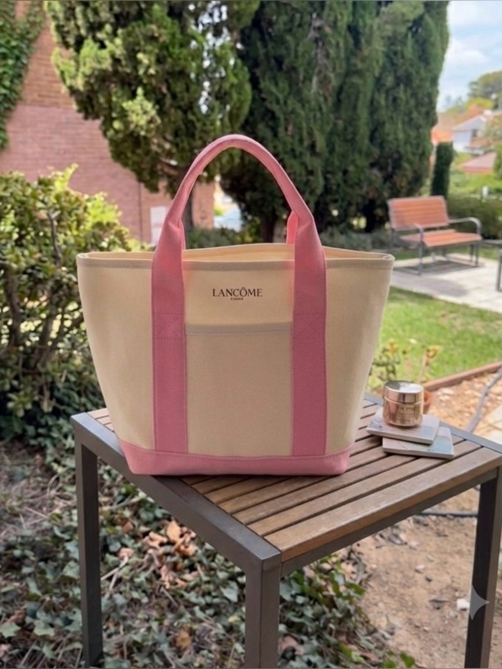 Lancôme Paris Canvas Mini Tote Bag